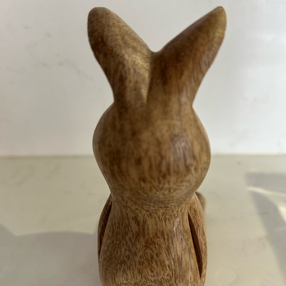 Handcrafted Wooden Rabbit Sculpture / Phone holder - Picture 8 of 8